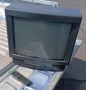 SONY Trinitron CRT Tube TV KV-20TS27 RARE 20” REMOTE GAMING RETRO 1991 - Picture 1 of 16