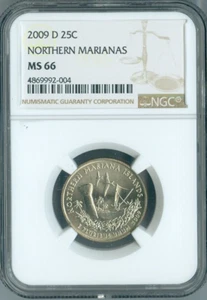 2009-D Northern Marianas Quarter NGC MS66 Auction - Picture 1 of 2
