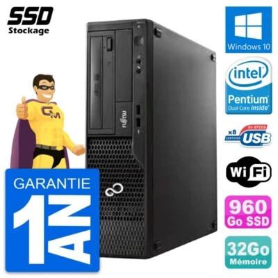 PC Fujitsu Esprimo E510 DT Pentium G2020 RAM 32Go SSD 960Go Windows 10 Wifi - Imagen 1 de 4