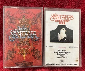 SANTANA 2 Cassette Tape Lot Greatest Hits & Best of - Picture 1 of 3