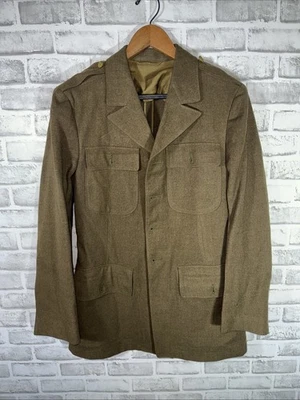 Vtg WW2 US Army Class A Dress Jacket 1941 - Mens Small - Image 1 of 4