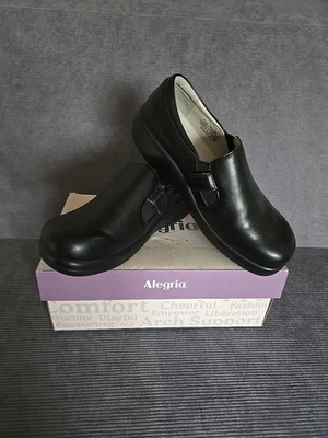 Zuecos de enfermería Algeria Kara negros Kar-161X, para mujer talla 8-8,5, nuevos Foto 1 de 4