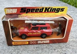 MATCHBOX SPEED KINGS MODEL No.K-64 " RANGE ROVER" FIRE CONTROL IN BOX - Picture 1 of 14