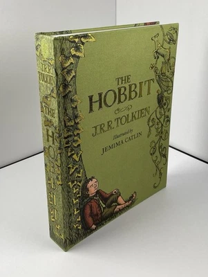The Hobbit By J.R.R. Tolkien Illustrated by J. Catlin Cloth Bound Hardcover Gift Foto 1 de 4