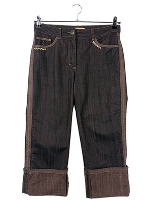 BIBA Vaquero 3/4 Mujeres Vaquero Talla EU 38 negro-marrón look casual - Imagen 1 de 4