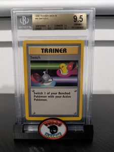 Pokemon Card 1999 PSA BGS 9.5 SWITCH Trainer Deck B 95/102 Base Set POP 1 - Picture 1 of 3
