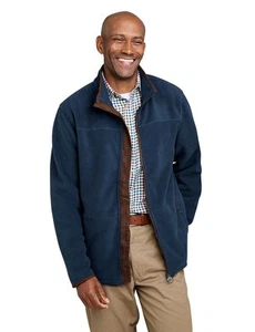 Herren Bonded Fleece Zip Jacke Kunst Wildleder Besatz Reißverschlusstaschen von Champion - Bild 1 von 14