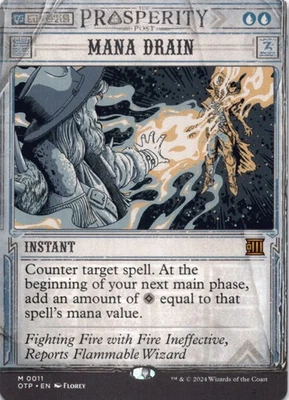 MTG Mana Drain Normal NM Outlaws of Thunder Junction: Breaking News Magic 11 - Image 1 of 2