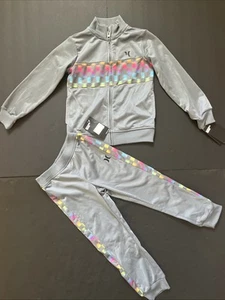 Hurley Boys Full Zip Jacket and Jogger  2-Piece Set  size 6 New Cool Gray - Picture 1 of 6
