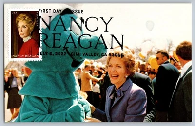 #5702 Nancy Reagon FDC Maxi Card w/Pictorial Cancel - Image 1 of 2