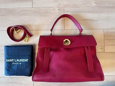 Yves Saint Laurent Muse 双肩包 托特包 红色 2 路 二手 — 第 1/4 张图片