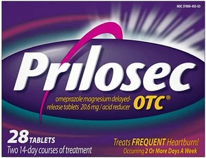 Prilosec OTC Frequent Heartburn Medicine and Acid Reducer Tablets, 28 Count - Picture 1 of 6