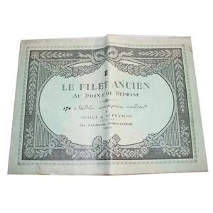 Le filet ancien Au point de reprise II Wolf & Dupeyron 174 modèles - Picture 1 of 4