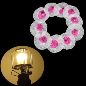 10pc Mesh Camping Laterne Mantles Lampe Mantel Paraffinlampe Gaslampe Abdeck:J~ - Bild 1 von 10