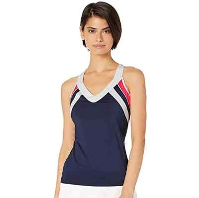 Camiseta sin mangas Fila Multicolor Heritage Tennis Racerback para mujer talla S L112502 Foto 1 de 3