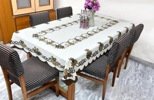 Stylish Net Table Cloth 6 Seater Table Cover (60x90 Inches) - Picture 1 of 3