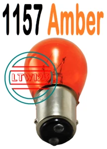 (10) 1157, 2057, 2357 Amber Turn Signal Bulb 12v - Picture 1 of 2