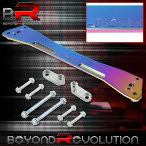 For Civic Integra Del Sol Rear Lower Performance Subframe Brace Bar Neo Chrome - Picture 1 of 3