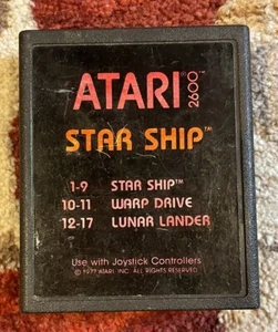 Star Ship (Atari 2600, 1977) - Tested, Works - Picture 1 of 3