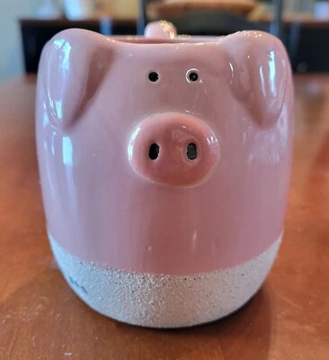 Taza Mudpie Pink Pig 12 oz Welcome To Our Pig Pluma Café Té Maceta Caprichosa  Foto 1 de 4