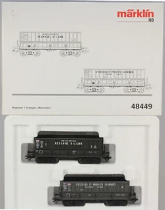 Märklin HO #48449 SNCF Trasporto Minerali - Mineralieri - Set di 2, 2003 - 2006, N/BX - Foto 1 di 2