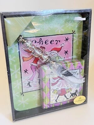 Cutting Board Gift Set By Cypress Home- Knife Board & Decor Napkins - Image 1 of 4