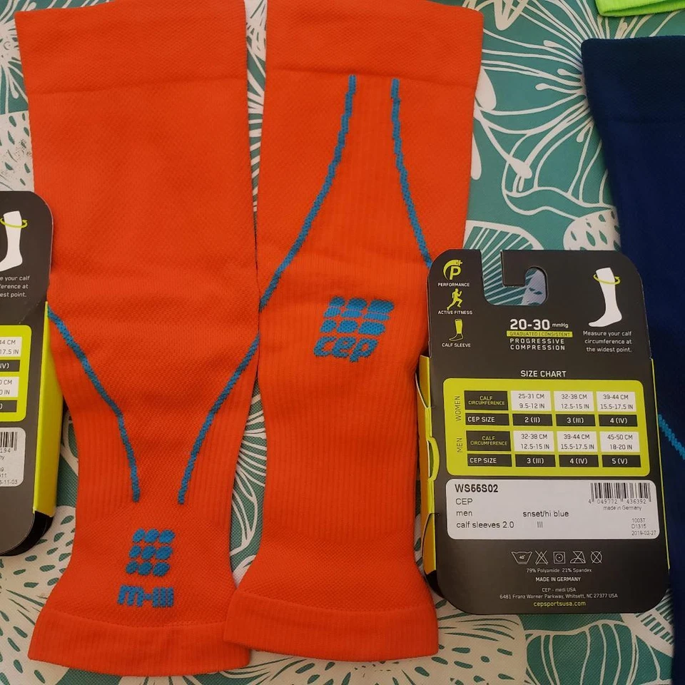 CEP Men's Pro+ Calf Compression Sleeves Performance Crossfit Pick Color & Size - Image 1 of 4