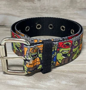 Vintage Teenage Mutant Ninja Turtles Belt Boys Size S/M 22-26" TMNT 2014 - Picture 1 of 6