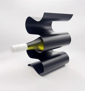 Wine Rack - Metal Storage for Small Spaces - 4 Bottles - 30cm H * 16cm W *20cm L - Picture 1 of 10