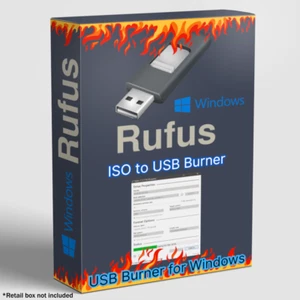 USB ISO Burning Software | RUFUS ISO to USB Burner | DVD COPY | on USB or DVD - Picture 1 of 6
