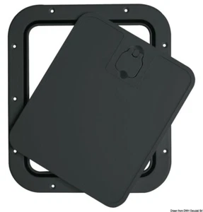 Boat Deck Inspection Hatch Removable Lid Black 305x355mm 20.302.23 - Picture 1 of 1