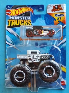 Bone Shaker + Bone Shaker 🔥 1:64 Hot wheels Monster Trucks truck - Picture 1 of 2
