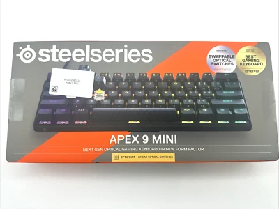 SteelSeries Apex 9 Mini 60% Wired Gaming Keyboard New - Image 1 of 4