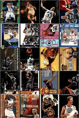 Lote mixto de tarjetas de baloncesto 116 aros de la NBA cubierta superior TSC ~ Larry Bird Shaq Kidd Foto 1 de 4