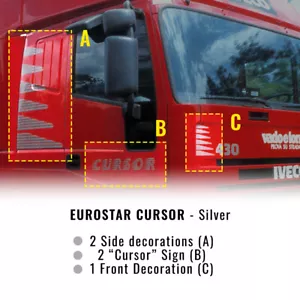 Decor Kit Decorazione Adesiva Eurostar Cursor, Argento - Foto 1 di 1