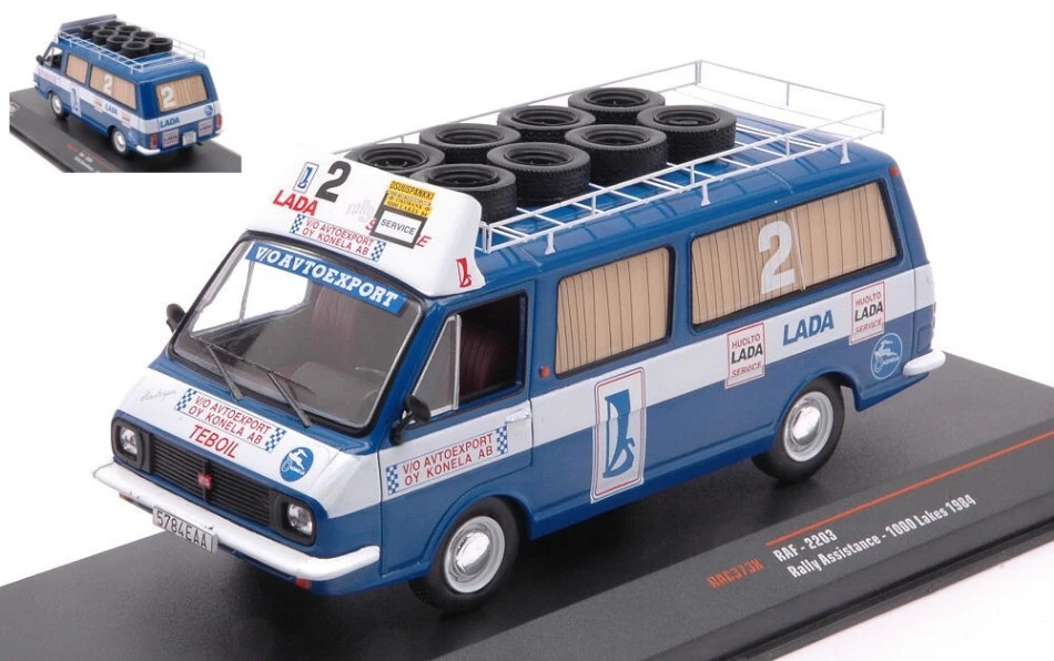 Ixo Model RAF 2203 TALBOT SPORT RALLY SERVICE 100 LAKES 1984 RACK AND WHEELS 1:4 - Immagine 1 di 1