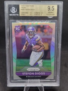 2015 Panini Prizm #285 Stefon Diggs RC Silver Prizm BGS 9.5 - Bild 1 von 2
