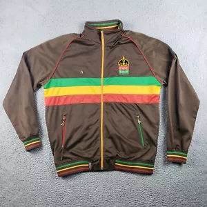 LRG Lifted Research Group Track Jacket Mens 2XL Brown Roots King of Kings - Picture 1 of 13