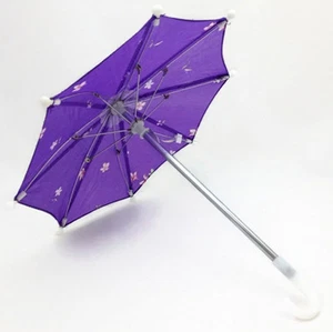 Purple Flower Print Umbrella for Clothes for 18 inch Girl Dolls Accessories Clot - Picture 1 of 4