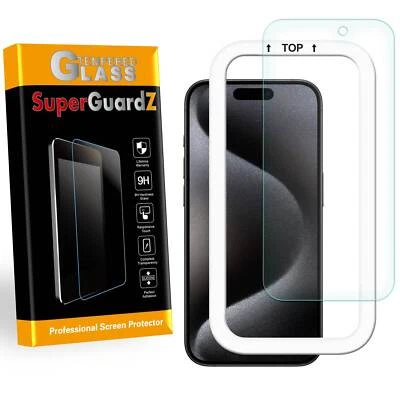 Tempered Glass Screen Protector Guard For iPhone 17 / Pro / Pro Max / Air +Tray - Image 1 of 4