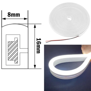 12V Silicone LED Neon Rope Strip Lights Waterproof In/Outdoor Commercial Decor - Picture 1 of 18