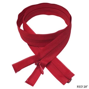 Quality Invisible Zipper, 1 Way Separating End, 28" Red, Rare Item - Bild 1 von 4