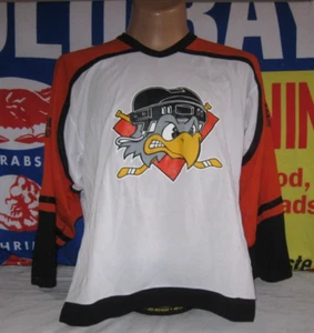 Camiseta deportiva de hockey vintage East Side Falcons para hombre grande tejida al aire años 80 90 CCM RARA - Imagen 1 de 8