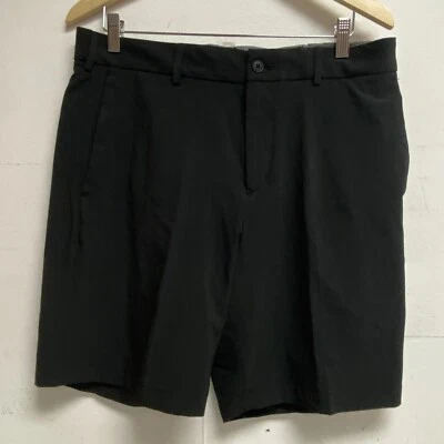 Pantalón corto de golf Walter Hagen para hombre 9' plano delantero perfecto 11 rendimiento negro MGA14600 Foto 1 de 4