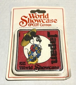 Vintage Disney Epcot Center Japan World Showcase Einweg-Untersetzer versiegelt - Bild 1 von 1