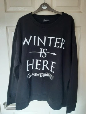 Sudadera Jersey Juego de Tronos 'Winter Is Here' Negra Talla XXL - Imagen 1 de 4