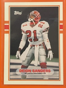Deion Sanders 1989 Topps Traded #30T Rookie RC Atlanta Falcons Football DS4 - Picture 1 of 2