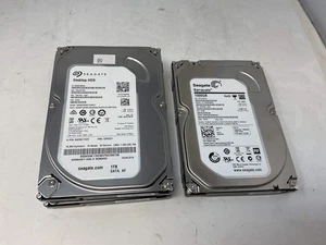 SEAGATE DESKTOP+BARRACUDA HARD DRIVE LOT OF 3 1TB SATA ST1000DM003- PREOWNED - Picture 1 of 2