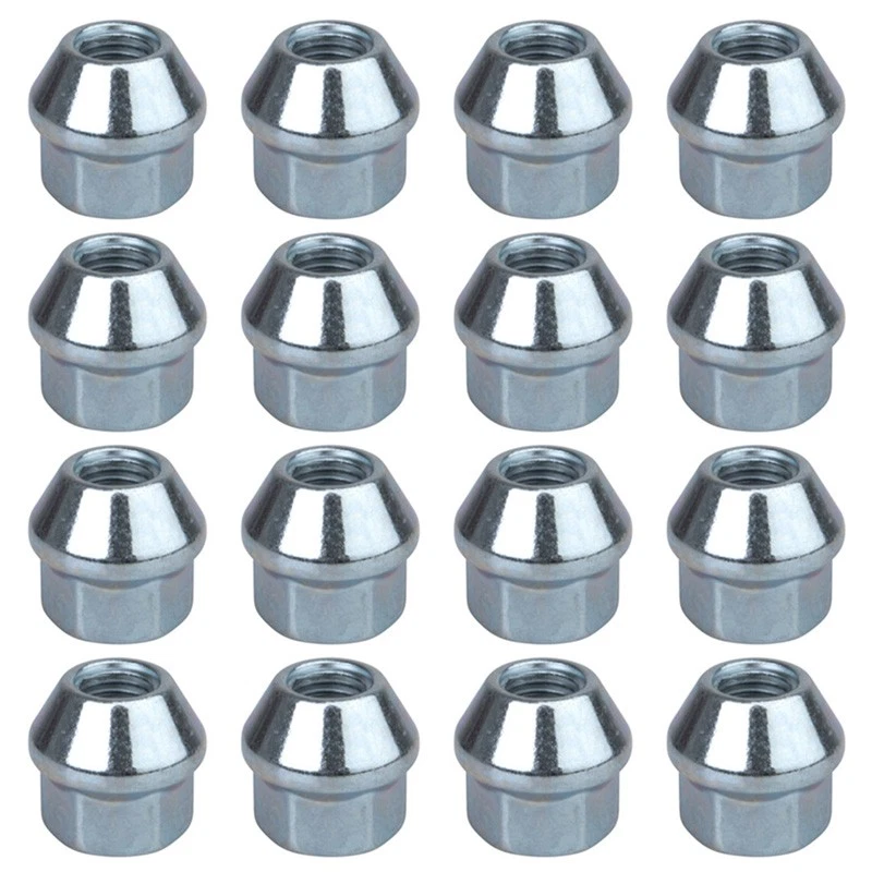 Set of Tusk Tapered Chrome Lug Nut 10mm x 1.25mm Thread Pitch 16 pcs Foto 1 de 1