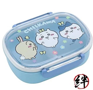 Bento Box Chiikawa Lunch Box with Inner Box 360ml Made in Japan PCR-7 Blue - Picture 1 of 4